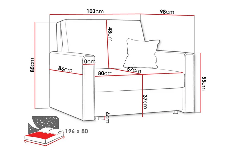 Denegal Lenestol - Møbler - Stoler - Lenestoler
