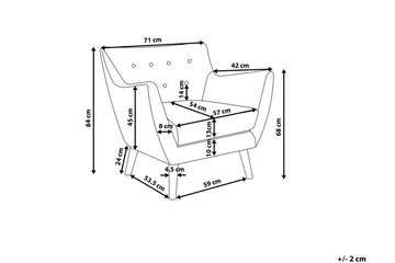 Drammen Lenestol - Grå - Møbler - Stoler - Lenestoler
