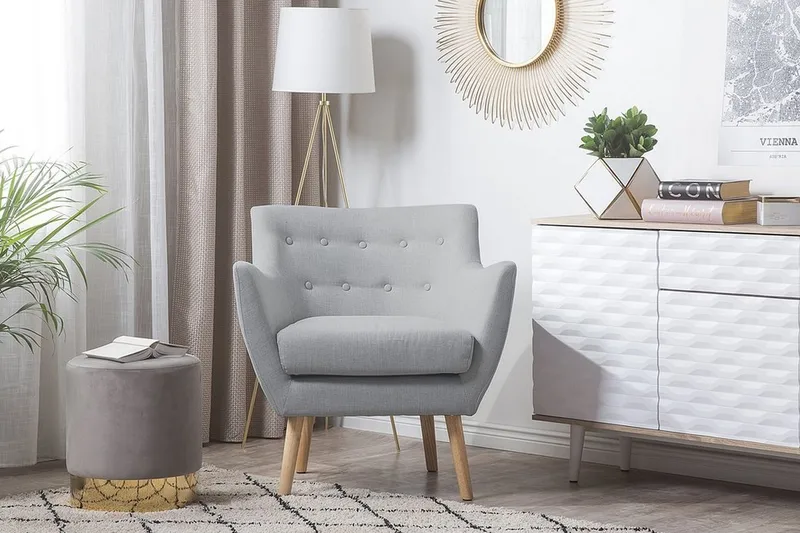Drammen Lenestol - Grå - Møbler - Stoler - Lenestoler