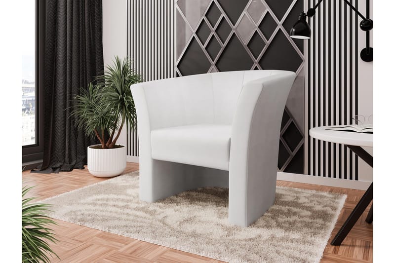 Dynir Klubblenestol - Hvit - Møbler - Stoler - Lenestoler - Klubblenestol