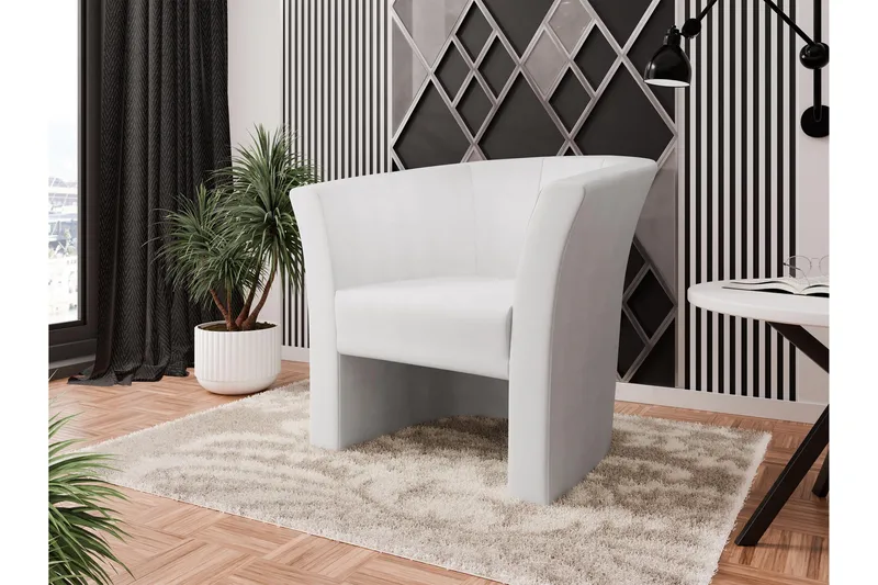 Dynir Klubblenestol - Hvit - Møbler - Stoler - Lenestoler - Klubblenestol