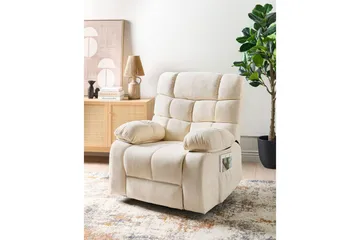 Elektrisk reclinerstol Ares Lysebeige - Lysebeige - Møbler - Stoler - Lenestoler - Recliner