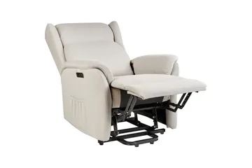 Elektrisk reclinerstol Elegy - Hvit - Møbler - Stoler - Lenestoler - Recliner
