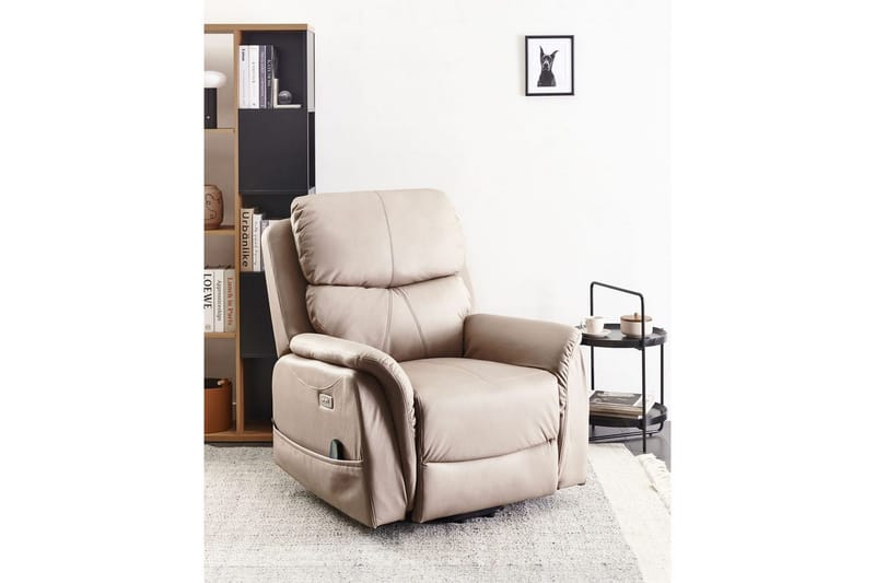 Elektrisk reclinerstol Glorie Grå - Grå - Møbler - Stoler - Lenestoler - Massasjestol