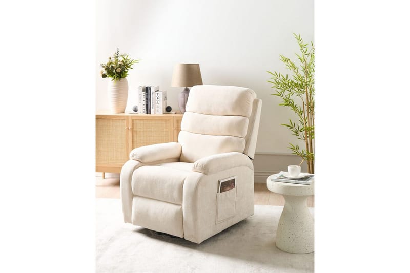 Elektrisk reclinerstol Rise Lysebeige - Lysebeige - Møbler - Stoler - Lenestoler - Liggestol