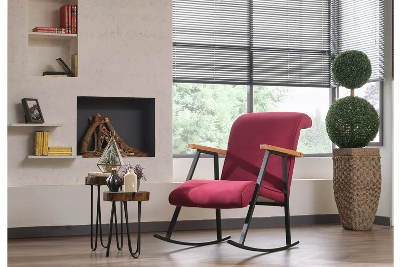 Elinore Gyngestol - Burgunder - Møbler - Barnemøbler - Barnestol - Gynestol barn