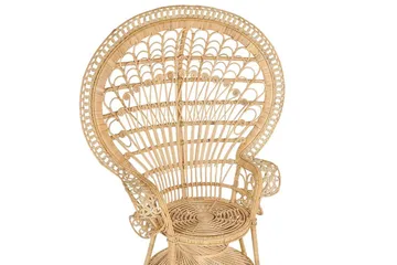 Emmanuelle Stol Påfugl - Rotting/Beige - Møbler - Stoler - Lenestoler