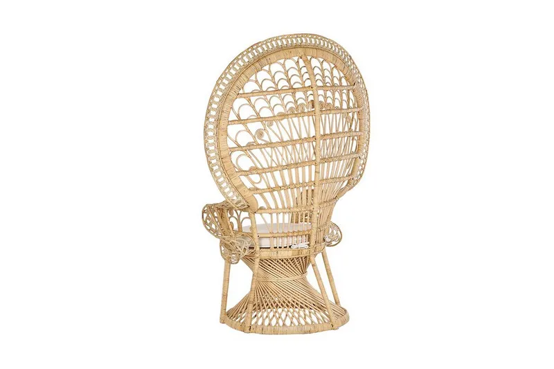 Emmanuelle Stol Påfugl - Rotting/Beige - Møbler - Stoler - Lenestoler