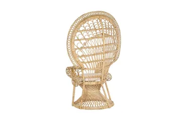 Emmanuelle Stol Påfugl - Rotting/Beige - Møbler - Stoler - Lenestoler