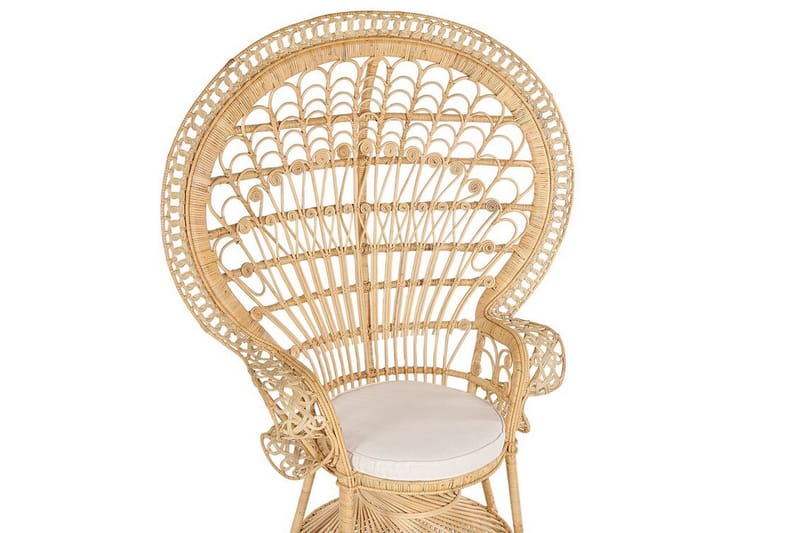 Emmanuelle Stol Påfugl - Rotting/Beige - Møbler - Stoler - Lenestoler