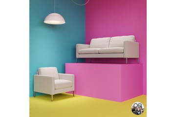 Fabry Lenestol Hvit - Queer Eye - Møbler - Stoler - Lenestoler