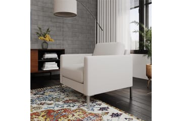 Fabry Lenestol Hvit - Queer Eye - Møbler - Stoler - Lenestoler