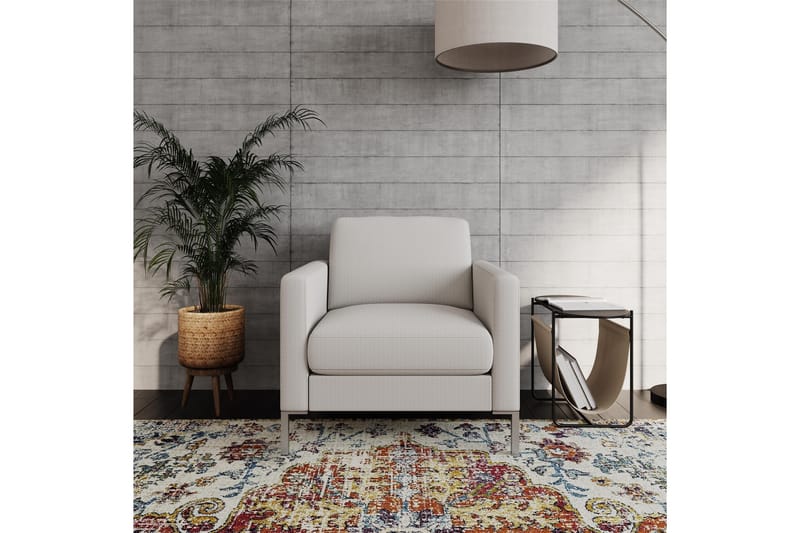 Fabry Lenestol Hvit - Queer Eye - Møbler - Stoler - Lenestoler