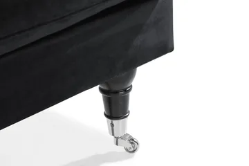 Andrew Loveseat Fløyel - Svart/Krom - Møbler - Stoler - Lenestoler - Fløyelslenestol