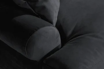 Andrew Loveseat Fløyel - Svart/Krom - Møbler - Stoler - Lenestoler - Fløyelslenestol