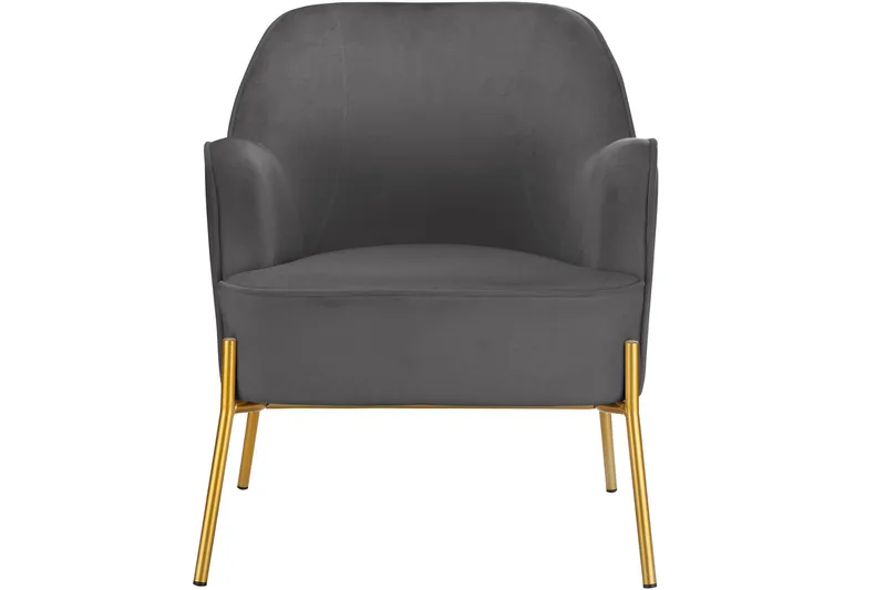 Attapulgus Loungelenestol - Grå - Møbler - Stoler - Lenestoler - Fløyelslenestol