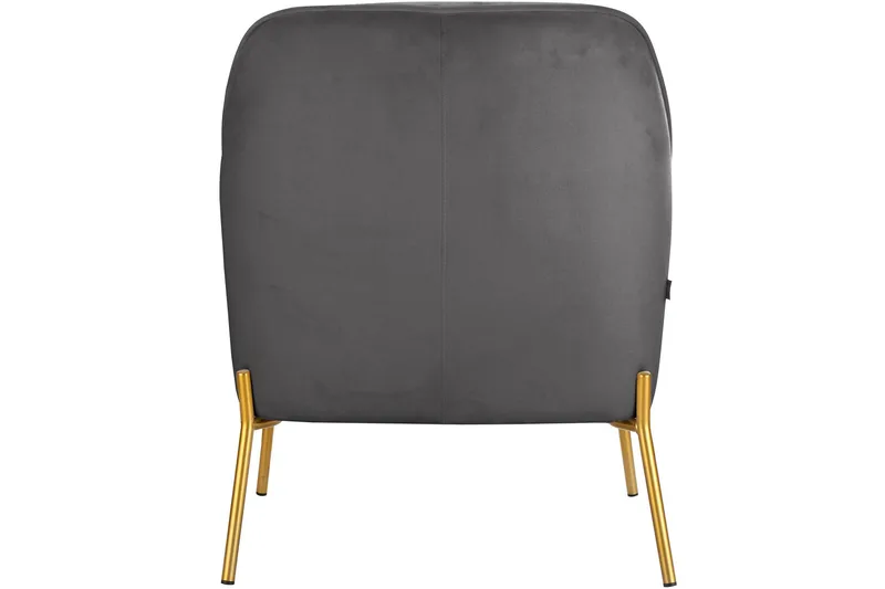 Attapulgus Loungelenestol - Grå - Møbler - Stoler - Lenestoler - Fløyelslenestol