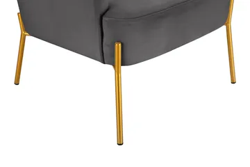 Attapulgus Loungelenestol - Grå - Møbler - Stoler - Lenestoler - Fløyelslenestol