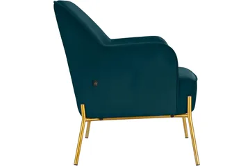 Attapulgus Loungelenestol - Grønn - Møbler - Stoler - Lenestoler - Fløyelslenestol