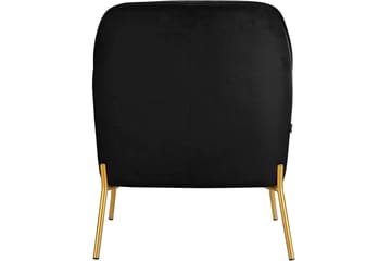 Attapulgus Loungelenestol - Svart - Møbler - Stoler - Lenestoler - Fløyelslenestol