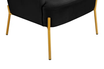 Attapulgus Loungelenestol - Svart - Møbler - Stoler - Lenestoler - Fløyelslenestol