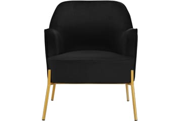 Attapulgus Loungelenestol - Svart - Møbler - Stoler - Lenestoler - Fløyelslenestol