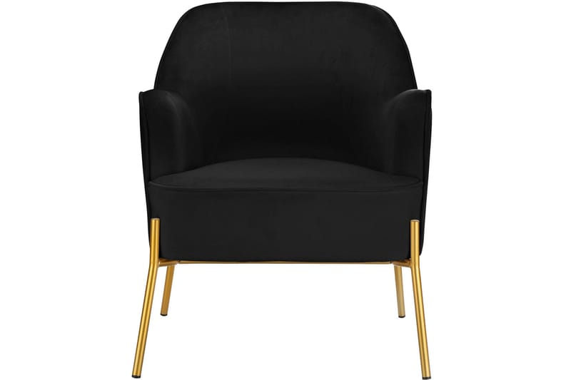 Attapulgus Loungelenestol - Svart - Møbler - Stoler - Lenestoler - Fløyelslenestol