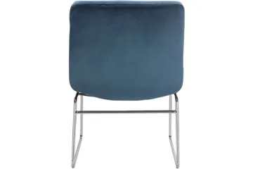 Castlegar Loungelenestol - Blå - Møbler - Stoler - Lenestoler - Fløyelslenestol
