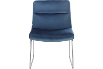 Castlegar Loungelenestol - Blå - Møbler - Stoler - Lenestoler - Fløyelslenestol