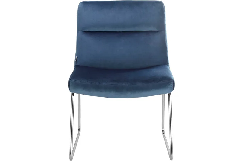 Castlegar Loungelenestol - Blå - Møbler - Stoler - Lenestoler - Fløyelslenestol