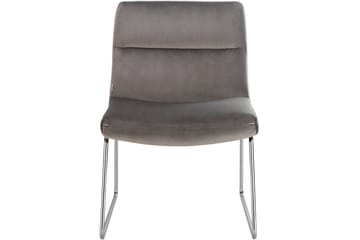 Castlegar Loungelenestol - Grå - Møbler - Stoler - Lenestoler - Fløyelslenestol