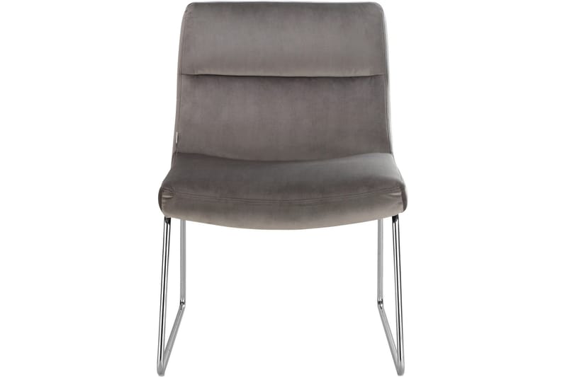 Castlegar Loungelenestol - Grå - Møbler - Stoler - Lenestoler - Fløyelslenestol