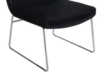 Castlegar Loungelenestol - Svart - Møbler - Stoler - Lenestoler - Fløyelslenestol