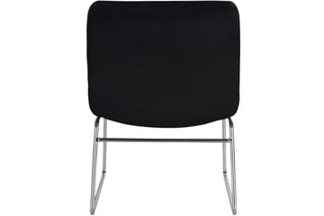 Castlegar Loungelenestol - Svart - Møbler - Stoler - Lenestoler - Fløyelslenestol