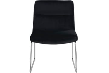 Castlegar Loungelenestol - Svart - Møbler - Stoler - Lenestoler - Fløyelslenestol