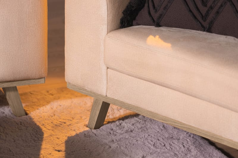 Copenhagen Lenestol - Beige - Møbler - Stoler - Lenestoler - Fløyelslenestol