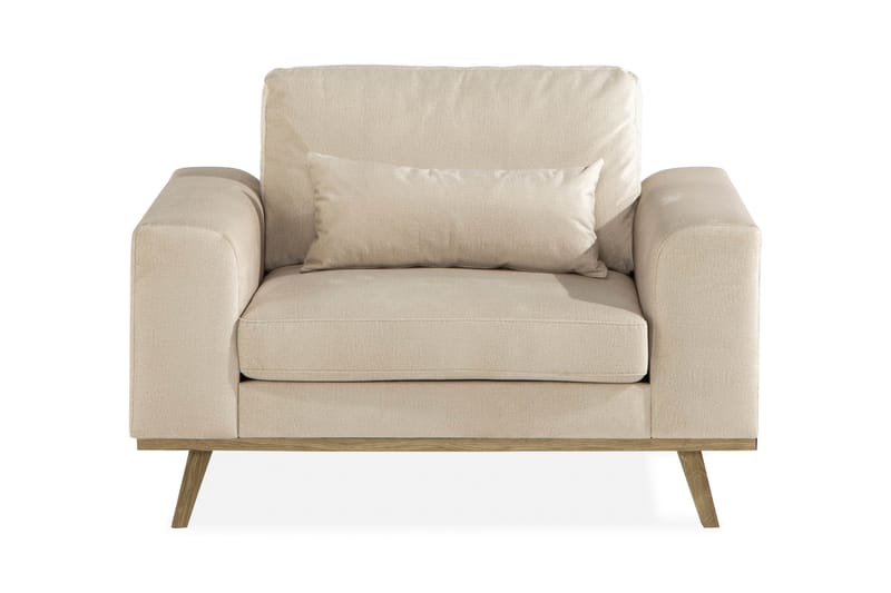 Copenhagen Lenestol - Beige - Møbler - Stoler - Lenestoler - Fløyelslenestol