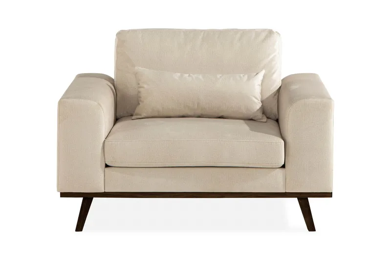 Copenhagen Lenestol - Beige - Møbler - Stoler - Lenestoler - Fløyelslenestol