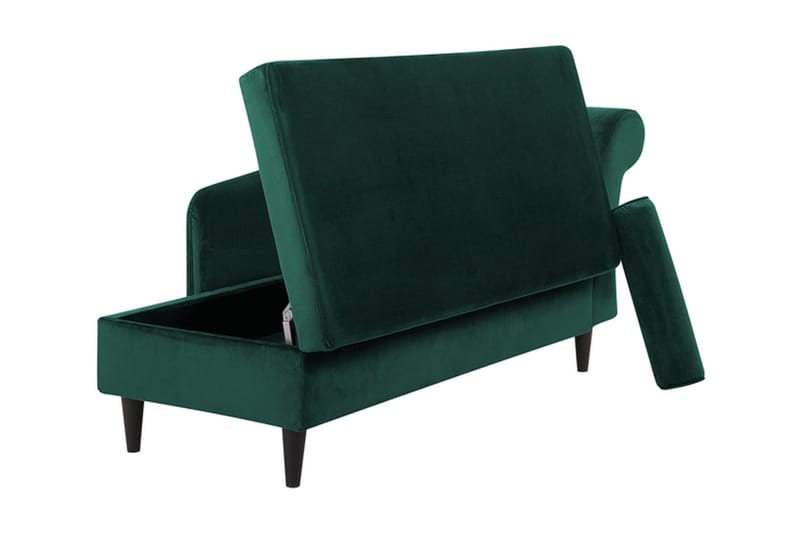 Espie Sjeselong Høyre Fløyel - Grønn - Møbler - Stoler - Lenestoler - Fløyelslenestol