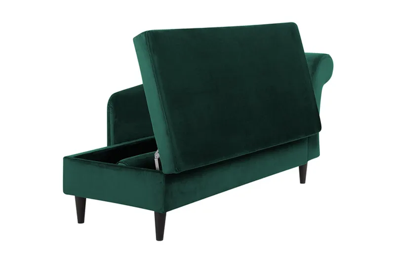 Espie Sjeselong Høyre Fløyel - Grønn - Møbler - Stoler - Lenestoler - Fløyelslenestol