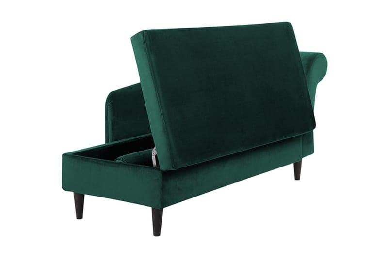 Espie Sjeselong Høyre Fløyel - Grønn - Møbler - Stoler - Lenestoler - Fløyelslenestol