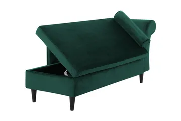 Espie Sjeselong Høyre Fløyel - Grønn - Møbler - Stoler - Lenestoler - Fløyelslenestol