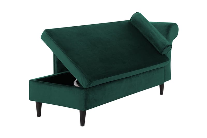 Espie Sjeselong Høyre Fløyel - Grønn - Møbler - Stoler - Lenestoler - Fløyelslenestol