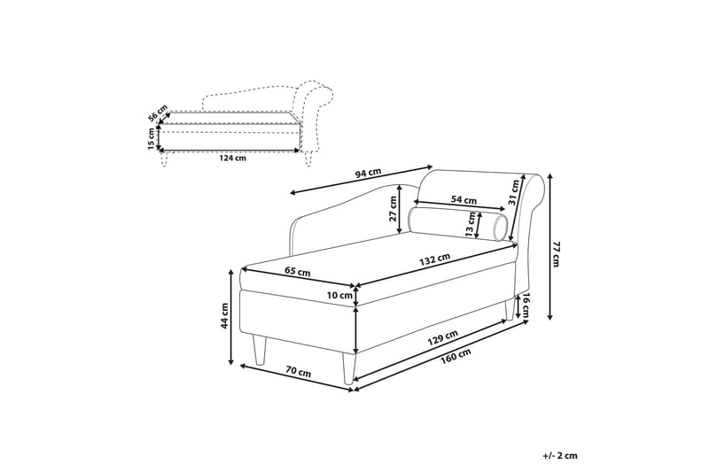Espie Sjeselong Høyre Fløyel - Grønn - Møbler - Stoler - Lenestoler - Fløyelslenestol