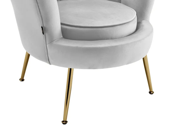 Fållinge Loungelenestol - Grå - Møbler - Stoler - Lenestoler - Fløyelslenestol