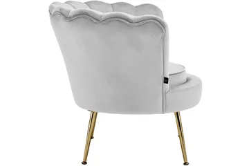 Fållinge Loungelenestol - Grå - Møbler - Stoler - Lenestoler - Fløyelslenestol