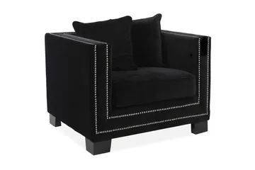 Henrika Lenestol - Fiol - Møbler - Stoler - Lenestoler - Fløyelslenestol