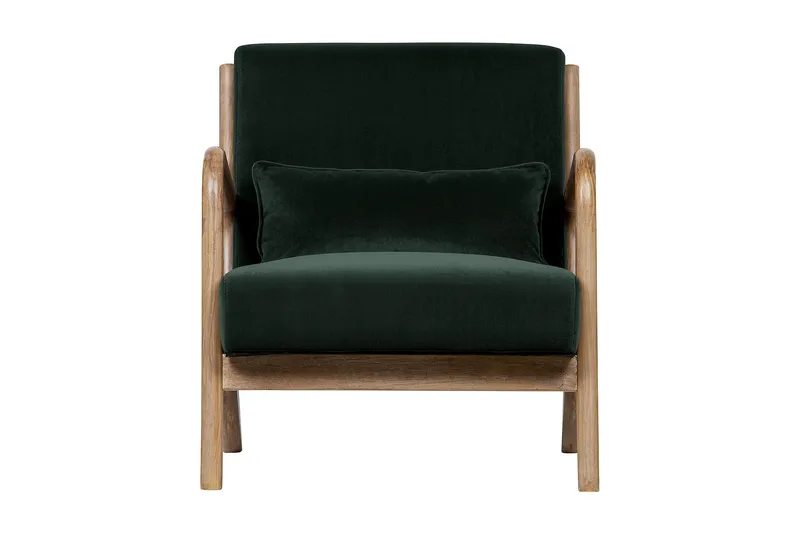 Highly Fløyelslenestol - Grønn - Møbler - Stoler - Lenestoler