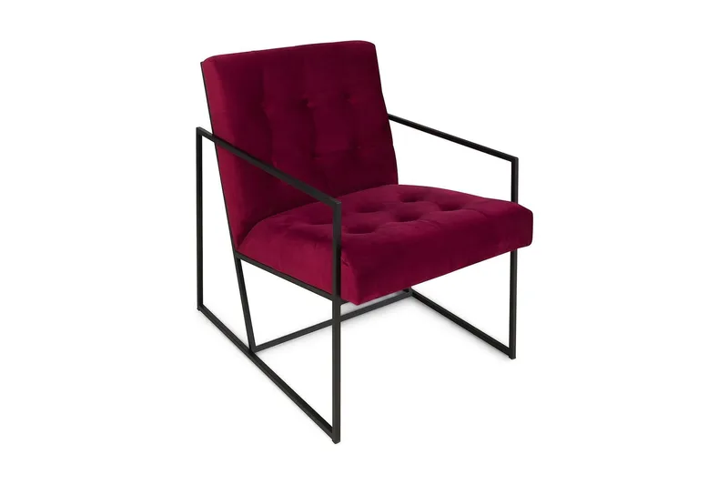 Lenestol Treni Rød/Svart, Rød/Svart