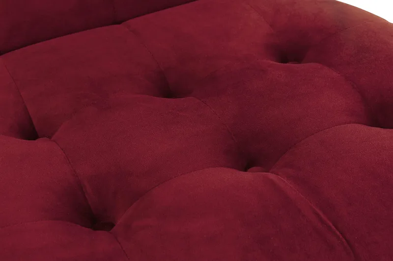 Lenestol Treni Rød/Svart - Rød/Svart - Møbler - Stoler - Lenestoler - Fløyelslenestol